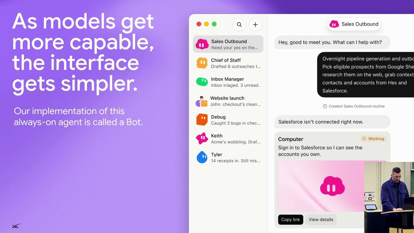 As models get more capable, the interface gets simpler