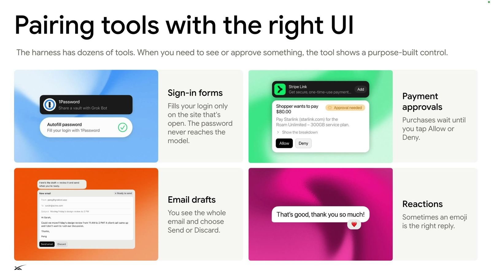 Pairing tools with the right UI
